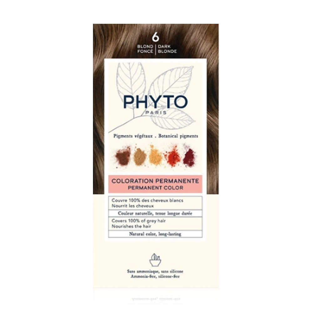 PHYTO Permanent Color Set #6 Dark Blonde