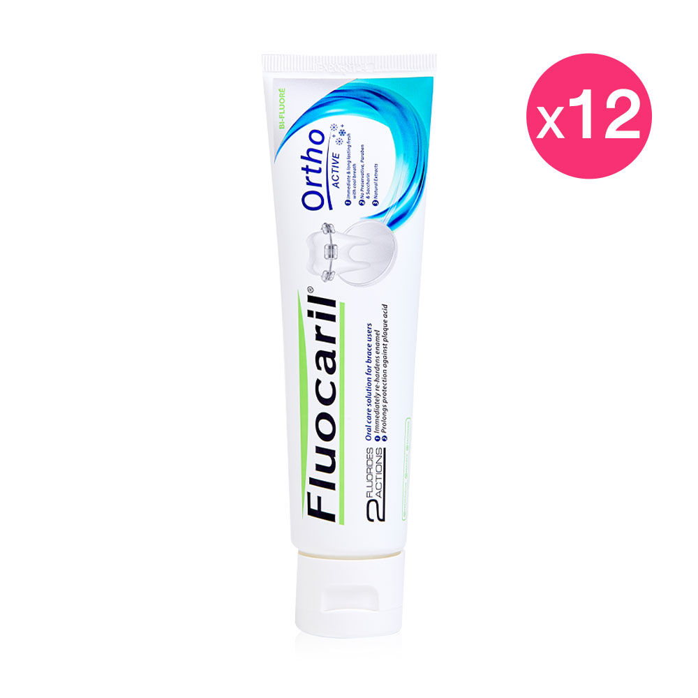 Fluocaril Orthodontics Toothpaste - Ortho Active [100g x 12pcs]