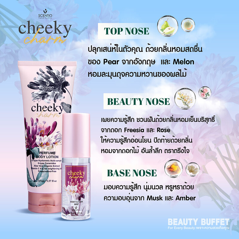 Beauty Buffet Scentio Cheeky Charm Perfume Body Lotion 165ml