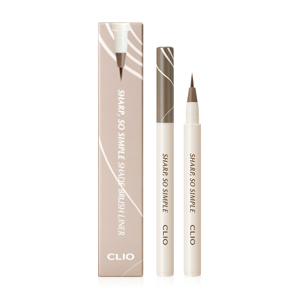 CLIO Sharp So Simple Shade Brush Liner 0.5g #003 Mocha Brown ( สินค้าหมดอายุ : 2026.04.02 ) 