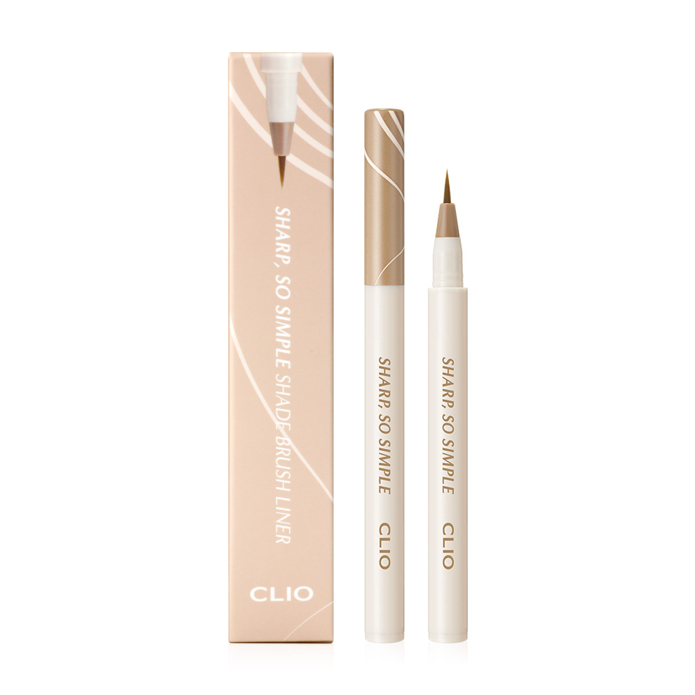 CLIO Sharp So Simple Shade Brush Liner 0.5g #002 Vanilla Brown ( สินค้าหมดอายุ : 2026.04.02 ) 