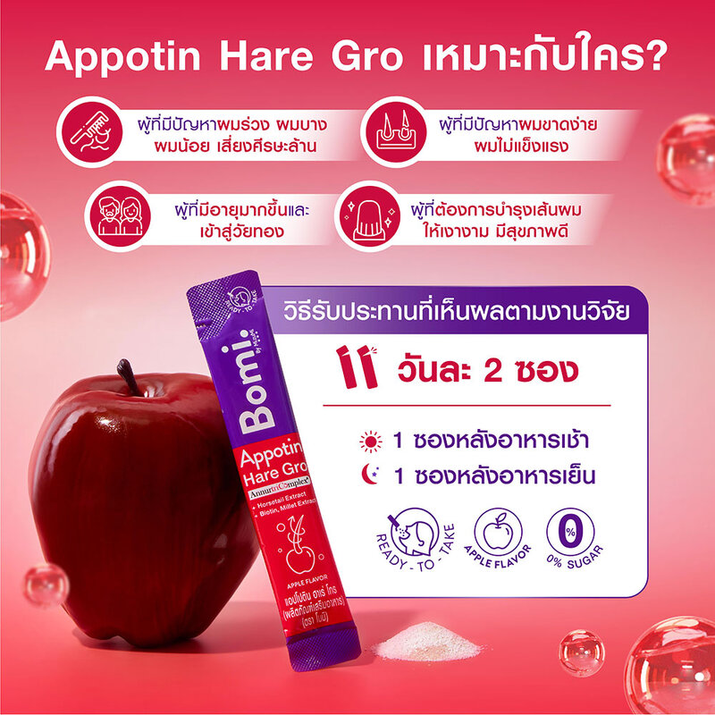 Bomi Appotin Hare Gro [2g x 14 Sachets]