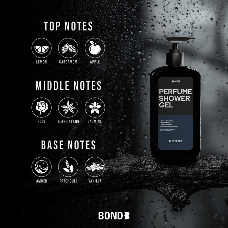 BOND Perfume Shower Gel Blindfold 500ml ( สินค้าหมดอายุ : 2025.11.26 ) 
