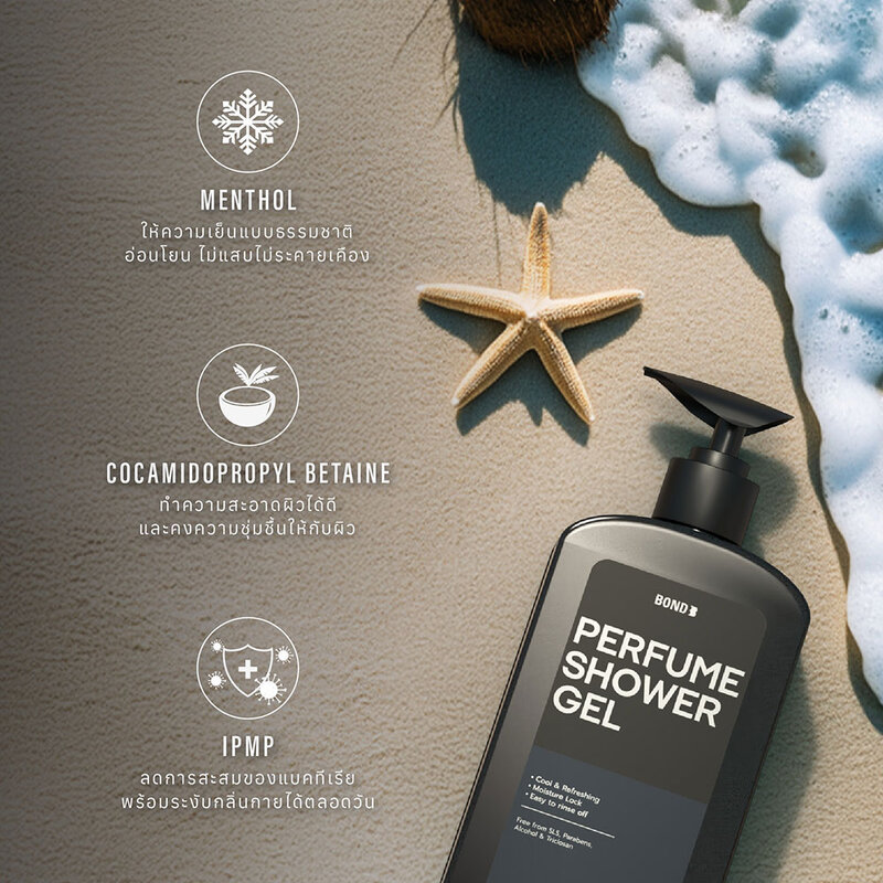 BOND Perfume Shower Gel Blindfold 500ml ( สินค้าหมดอายุ : 2025.11.26 ) 