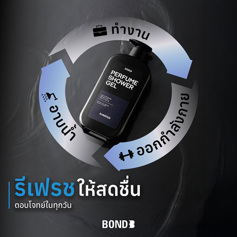 BOND Perfume Shower Gel Blindfold 500ml ( สินค้าหมดอายุ : 2025.11.26 ) 