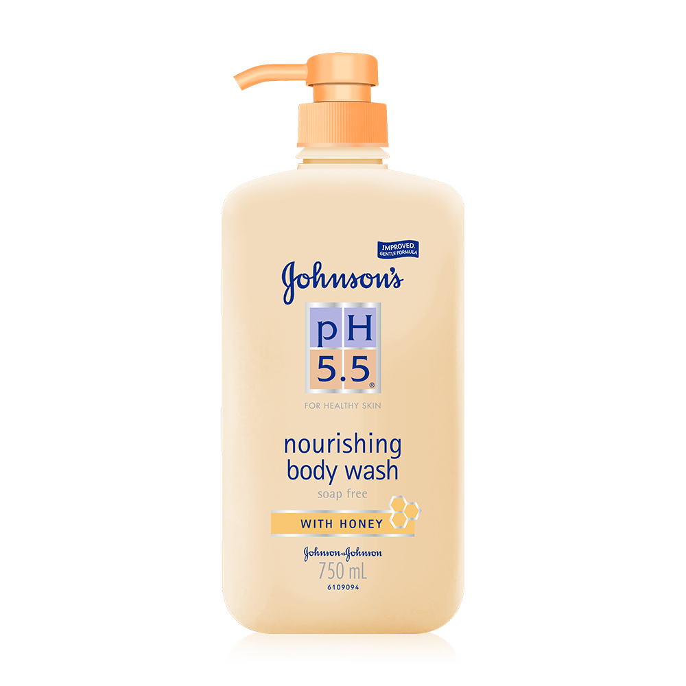 Johnsons pH 5.5 Nourishing Body Wash With Honey 750ml
