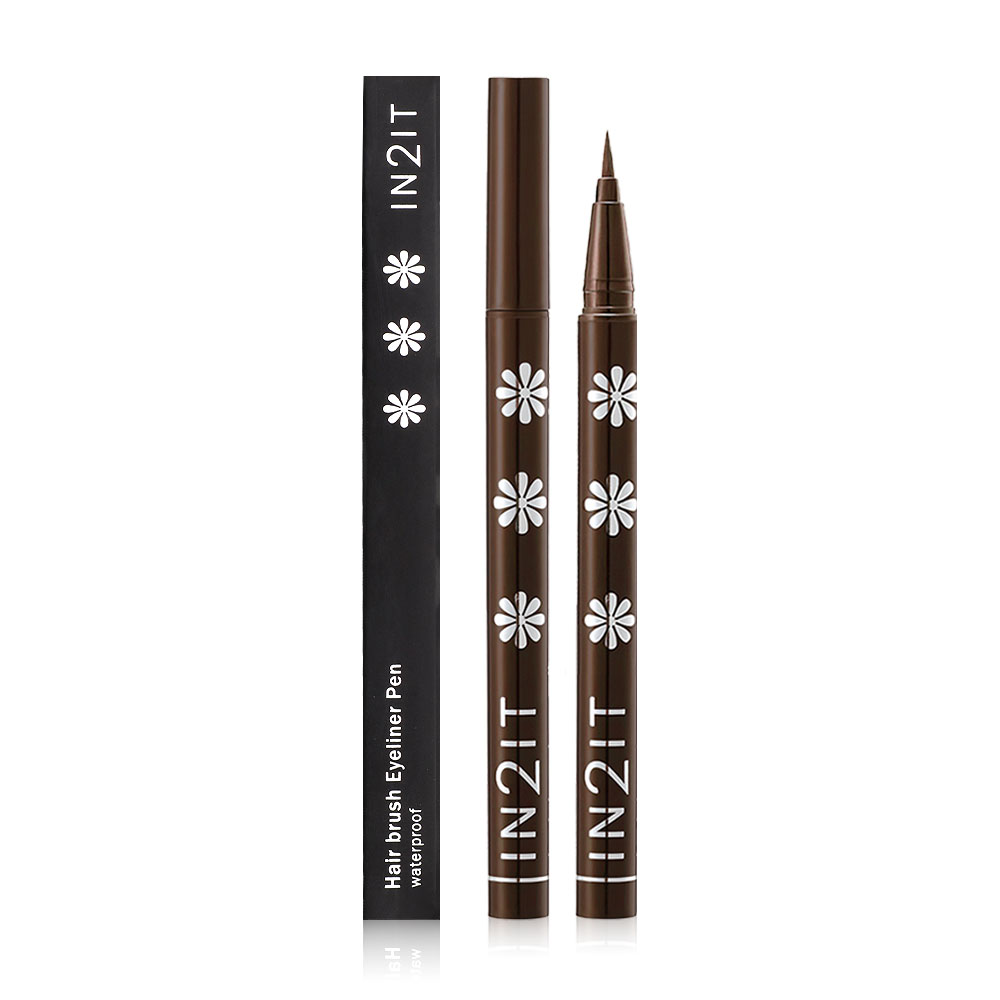 In2It Hair Brush Waterproof Eyeliner Pen #EPH02 Dark Brown