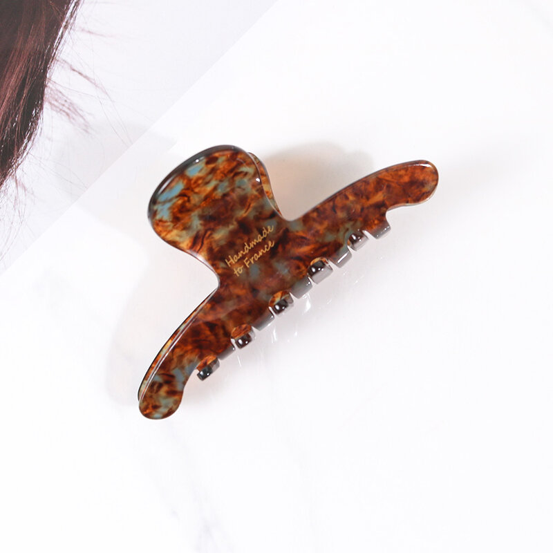 KVY Hair Clip Classical #Blue-Brown