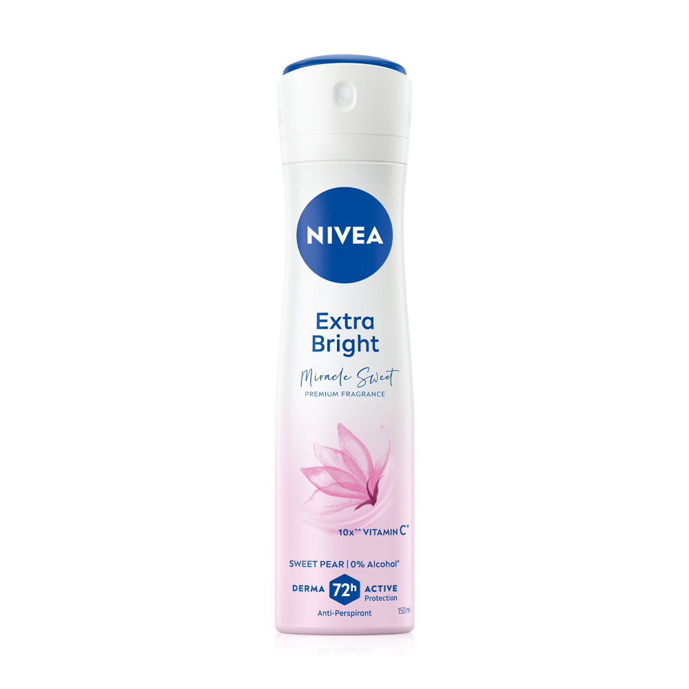 NIVEA Extra Bright Premium Fragrance Miracle Sweet Sweet Pear Spray 150ml