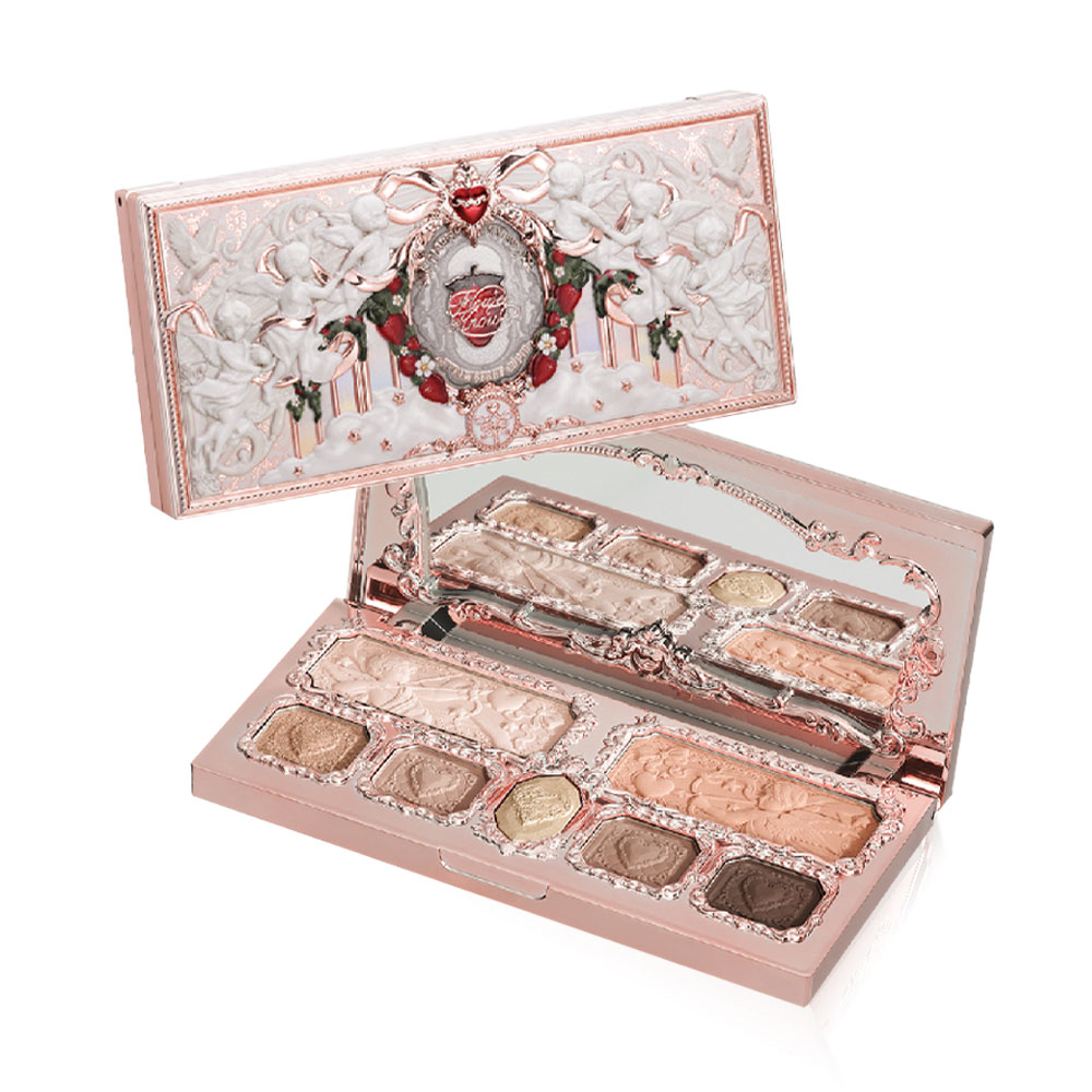 Flower Knows Strawberry Cupid Collection Make-Up Palette 14g #01 Honey Canelé