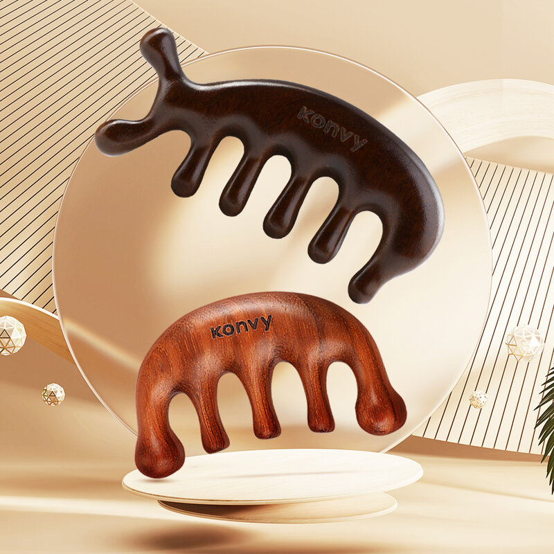 Konvy Wooden Scalp Massage Comb