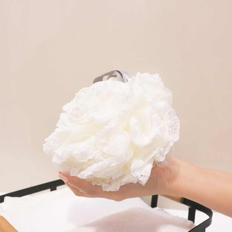 KVY Super Soft Lace Bath Ball # White