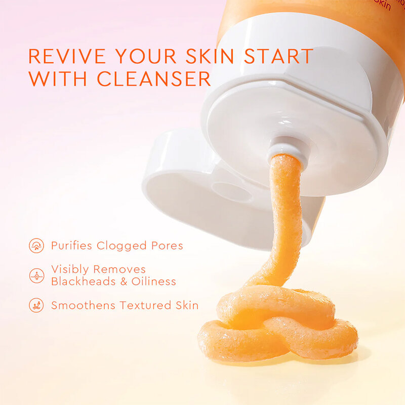 Glad2Glow Yuzu AHA Blackhead Smooth Exfoliating Cleanser 70ml