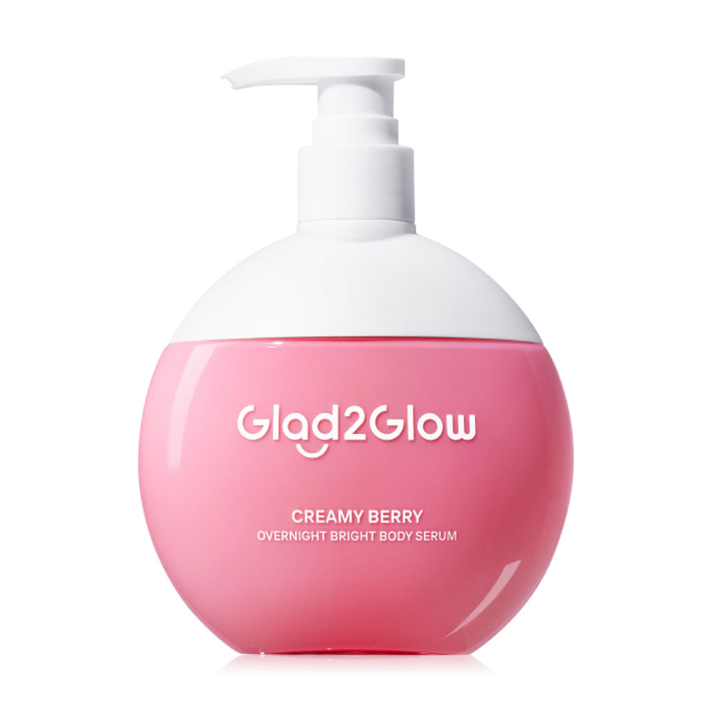 Glad2Glow Creamy Berry Overnight Bright Body Serum 300ml