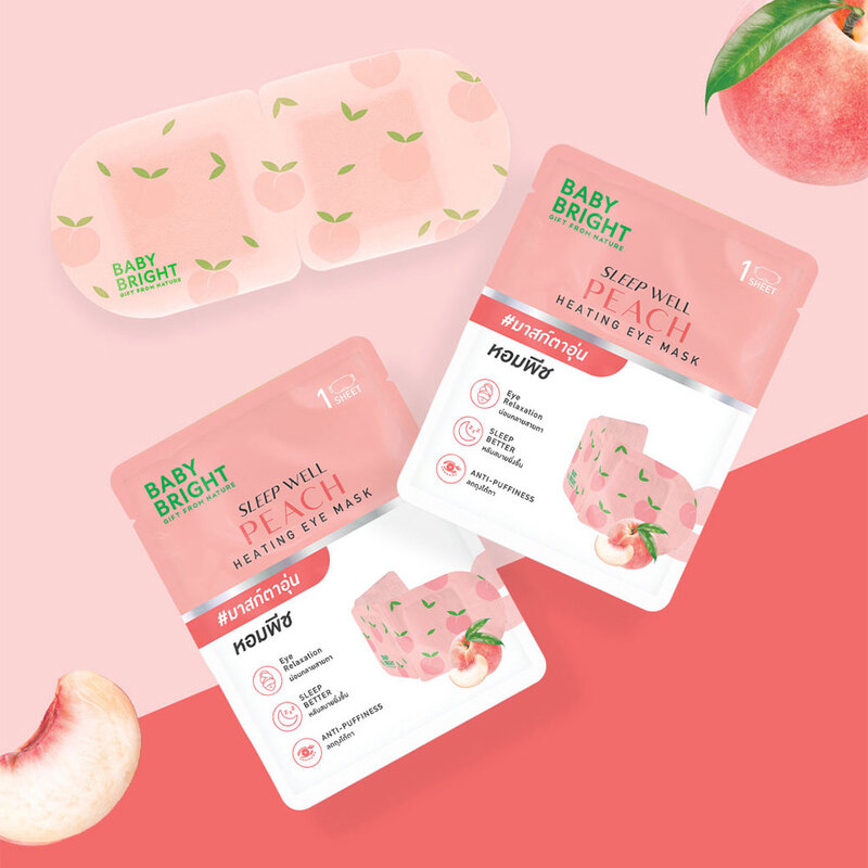 Baby Bright Sleep Well Peach Heating Eye Mask 1 Sheet