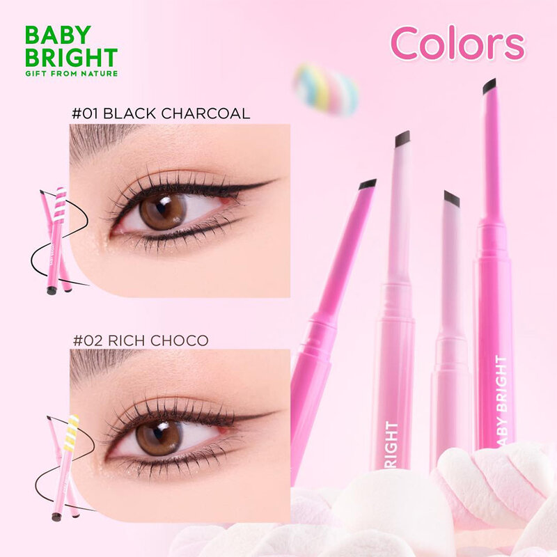 Baby Bright Marshmallow Click Eyeliner 0.10g #01 Black Charcoal