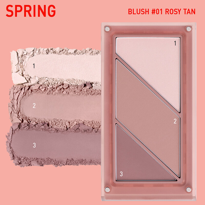 3CE Layer It All Blush Palette 10.5g #01 Rosy Tan