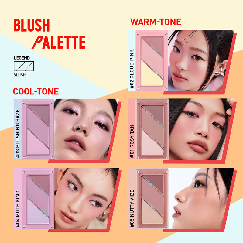 3CE Layer It All Blush Palette 10.5g #04 Mute Kind