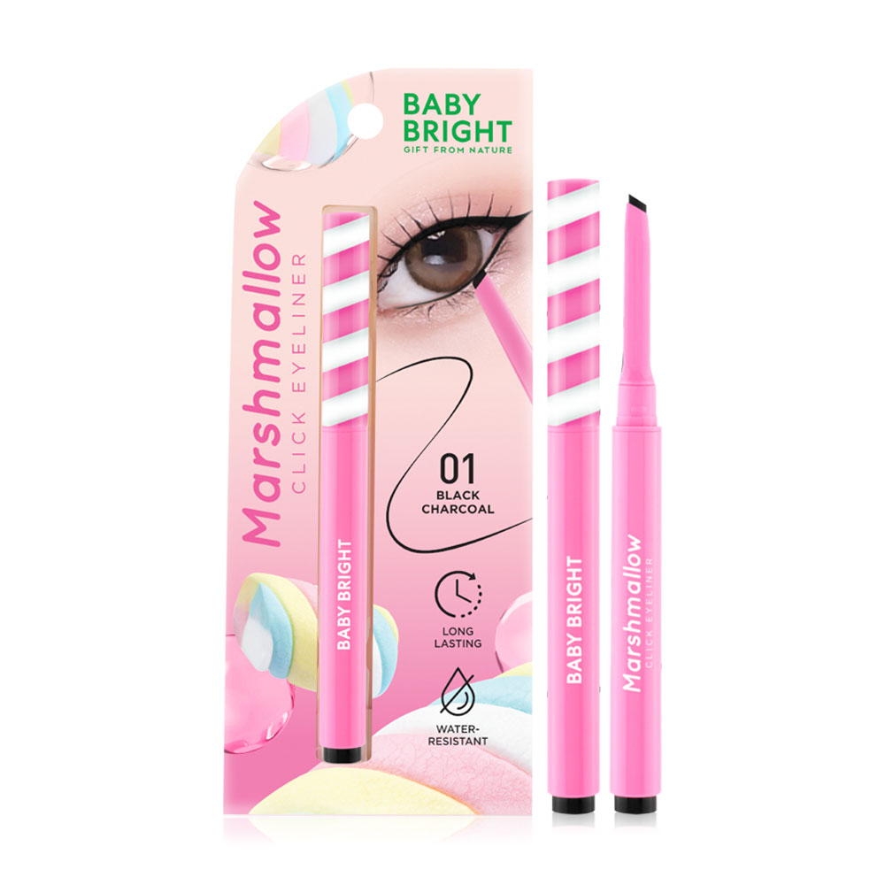 Baby Bright Marshmallow Click Eyeliner 0.10g #01 Black Charcoal