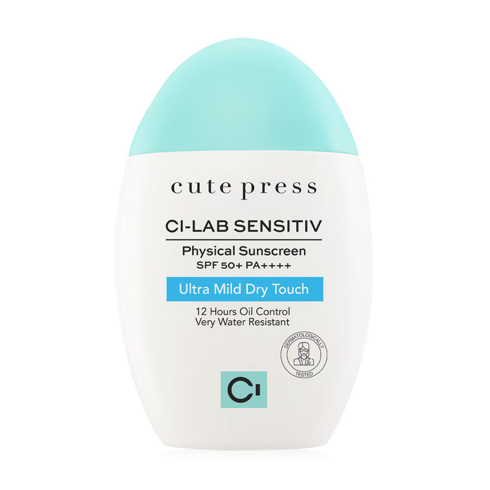 Cute Press Ci-Lab Sensitiv Ultra Mild Dry Touch Sunscreen SPF50+ PA++++ 45ml #Clean