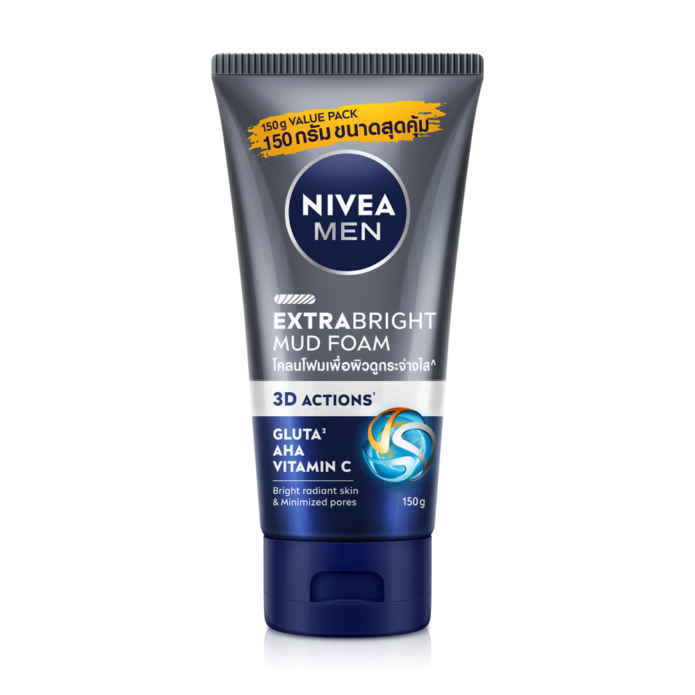 NIVEA Men Extra Bright Mud Foam 150g