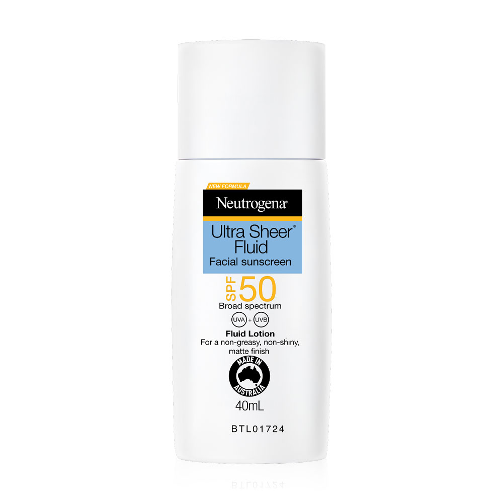 Neutrogena Ultra Sheer Fluid Facial Sunscreen SPF50 UVA+UVB Protection 40ml