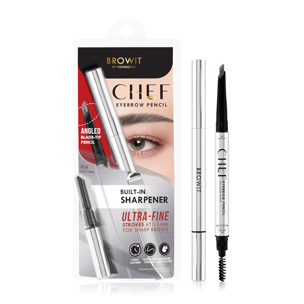 Browit Chef Eyebrow Pencil 0.15g #04 Black Pepper