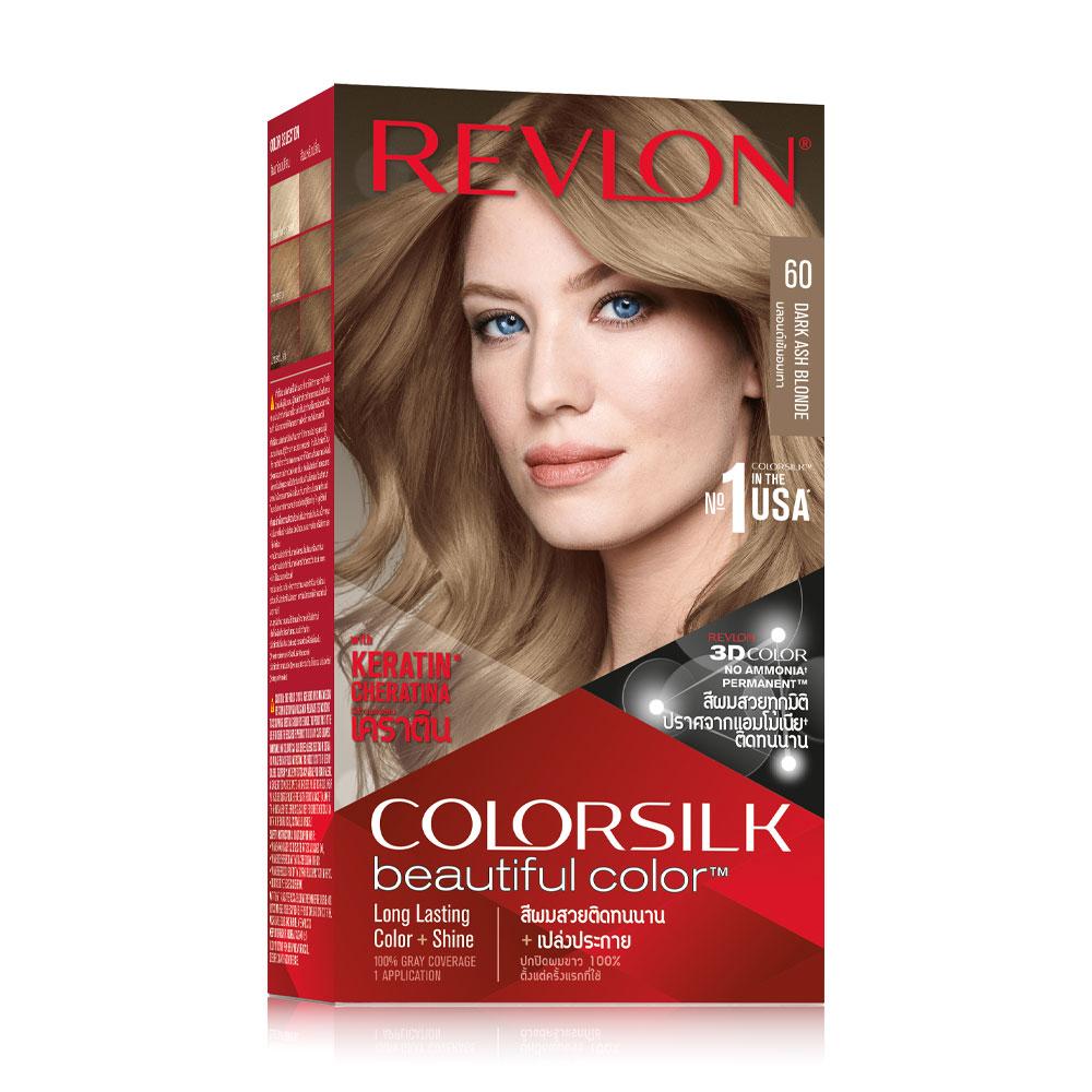 REVLON Colorsilk Beautiful Color with Keratin 130ml #60 Dark Ash Blonde