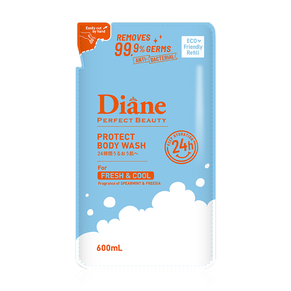 Moist Diane Perfect Beauty Protect Body Wash For Fresh & Cool 600ml
