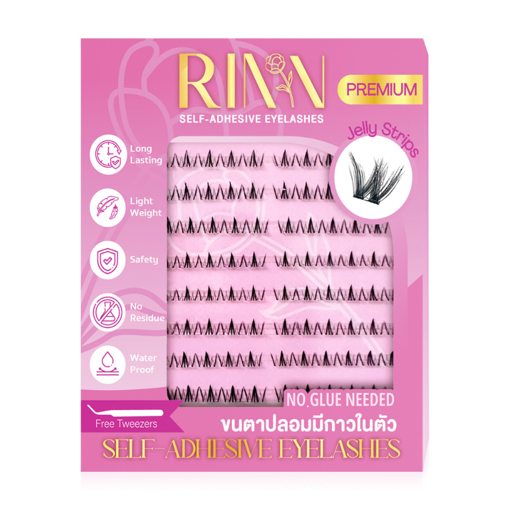 RINN Self-Adhesive Eyelashes 96pcs #15 Lower Lashes 2