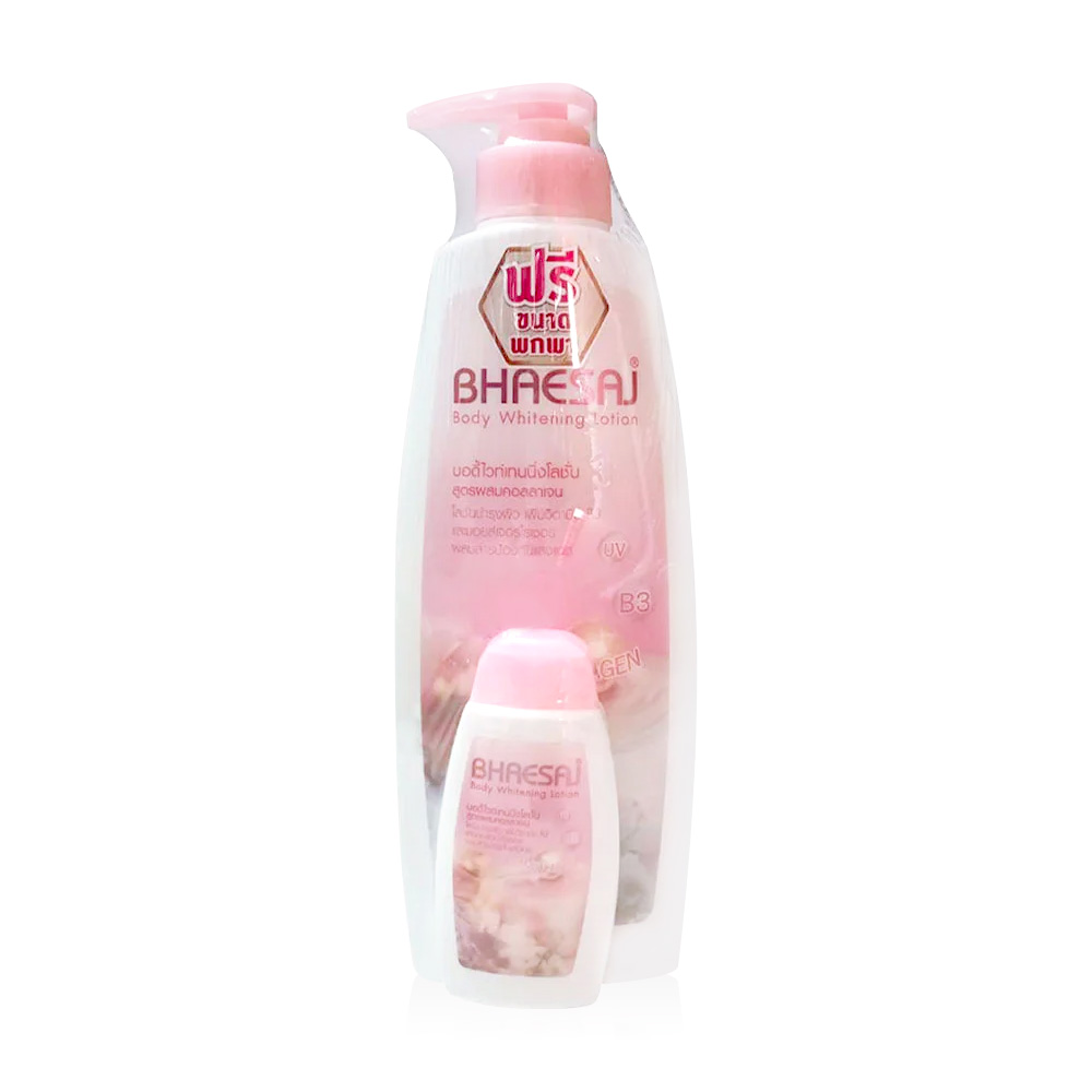 BHAESAJ Body Whitening Lotion Collagen 400ml [Free! Travel Size 45ml]