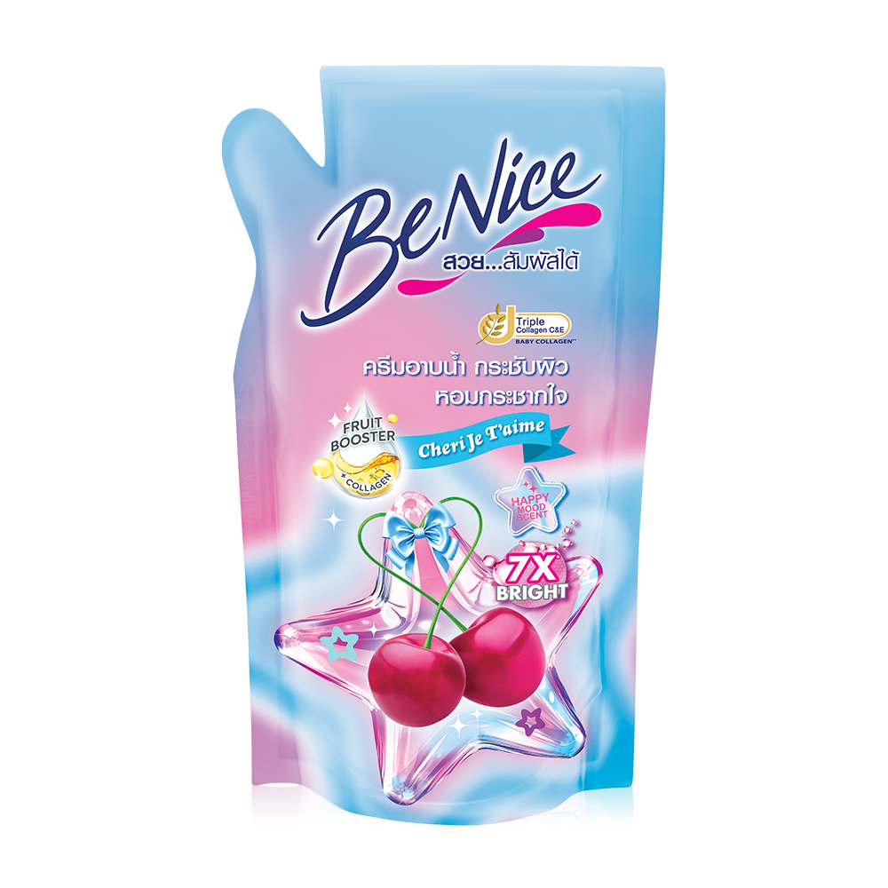 BeNice Shower Cream Cheri Je t'aime Refill 400ml