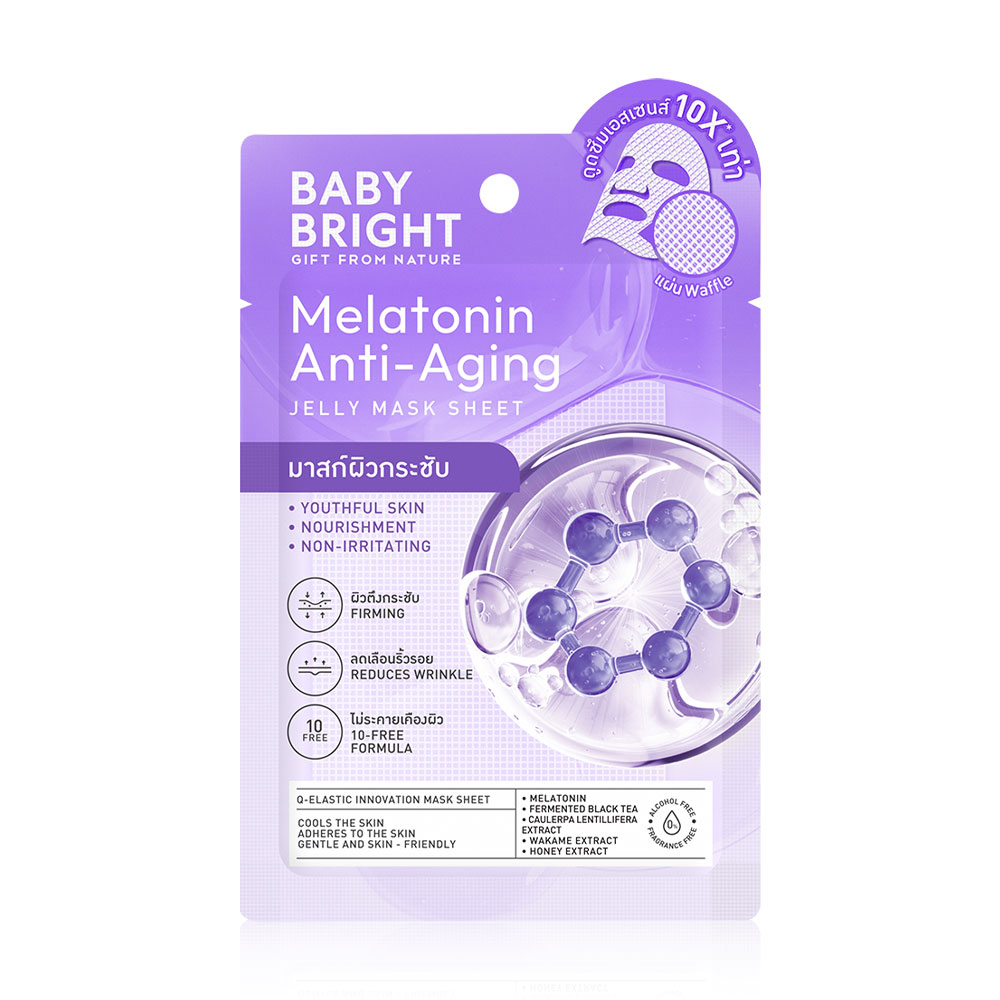 Baby Bright Melatonin Anti-Aging Jelly Mask Sheet 25g