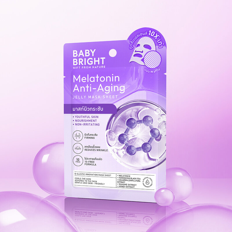 Baby Bright Melatonin Anti-Aging Jelly Mask Sheet 25g
