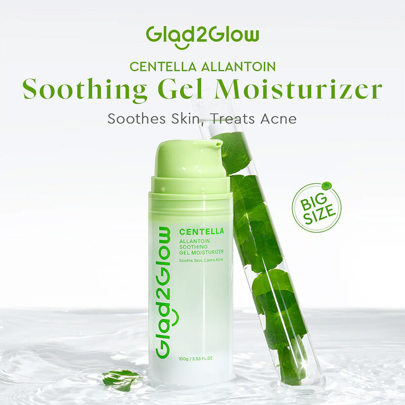 Glad2Glow Set Centella Allantoin Soothing Gel Moisturizer [100g + 55g ]