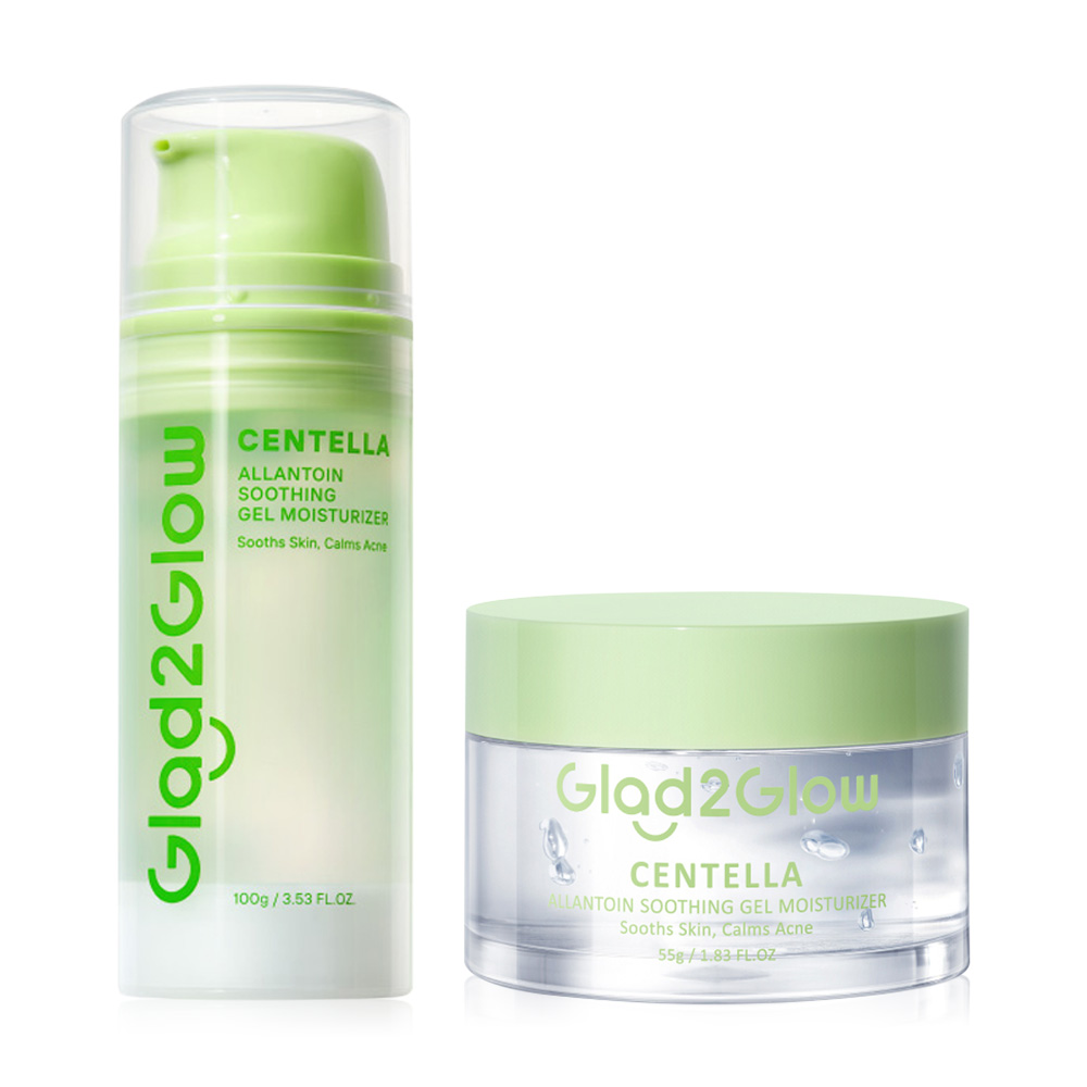 Glad2Glow Set Centella Allantoin Soothing Gel Moisturizer [100g + 55g ]