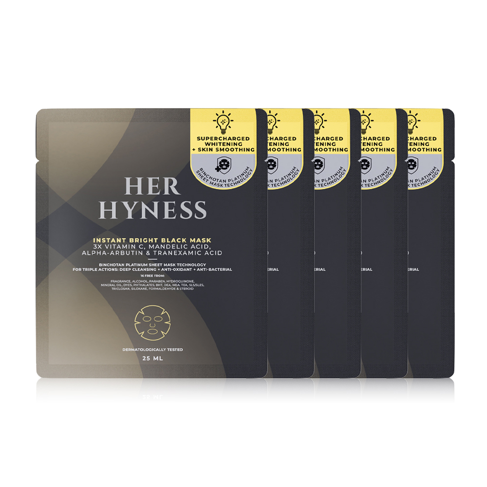 HER HYNESS Instant Bright Black Mask [25ml x 5pcs]