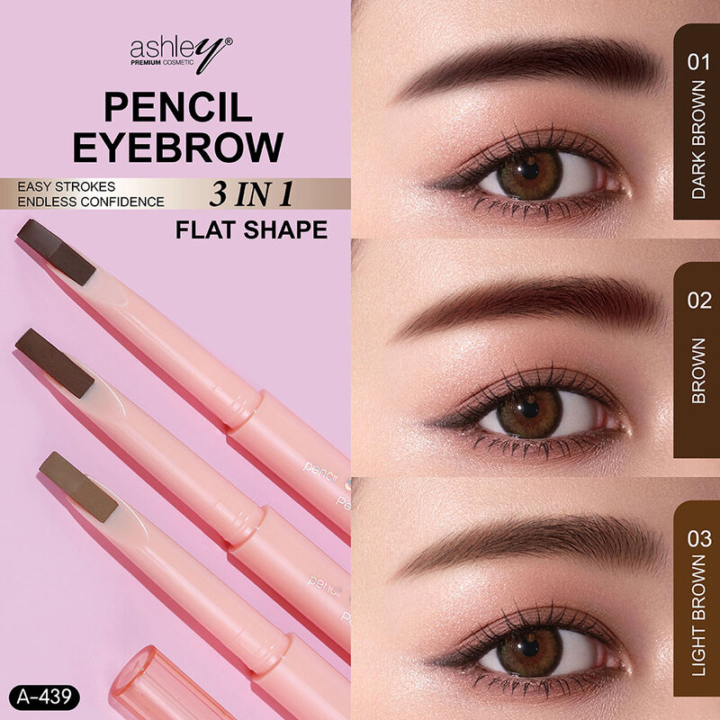 Ashley Pencil Eyebrow 0.4g #01 Dark Brown
