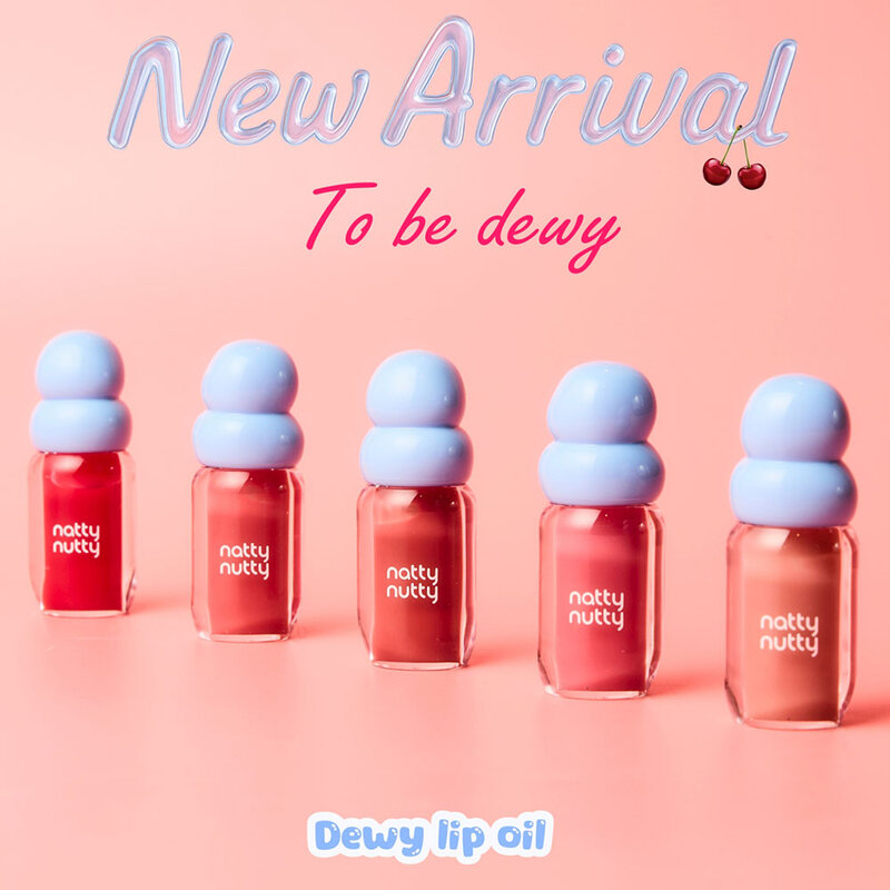 Nattynutty Cosmetics Dewy Lip Oil 3.5g #D02 Honey