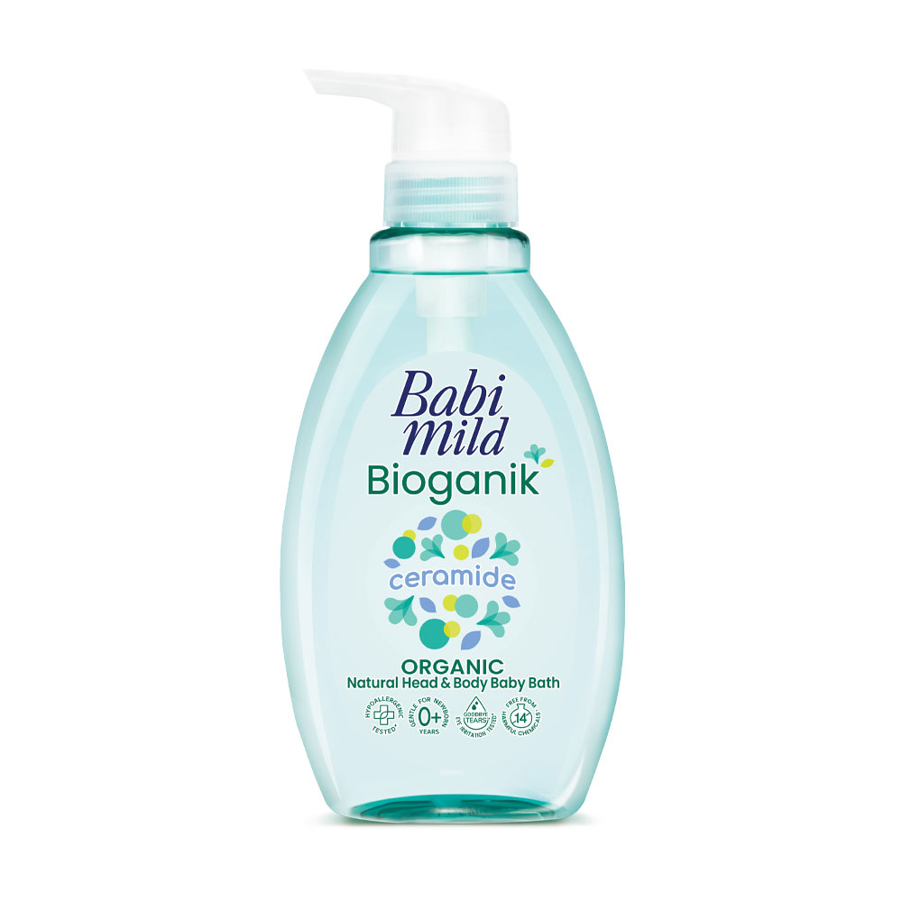Babi Mild Bioganik Organic Natural Head & Body Baby Bath 380ml