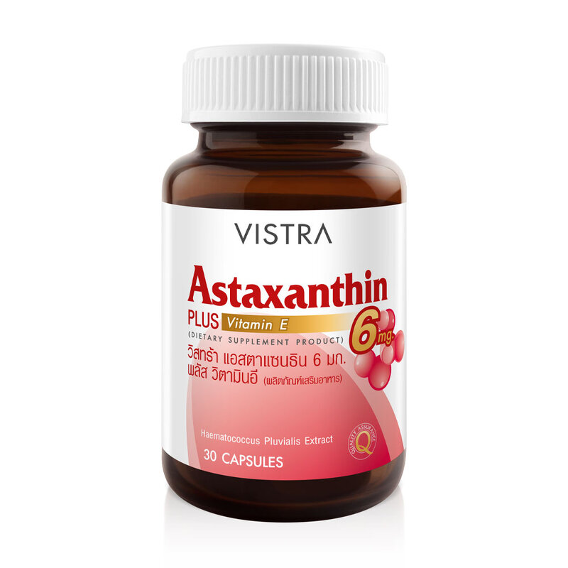 VISTRA Astaxanthin 6 Mg Plus Vitamin-E 30 Capsules