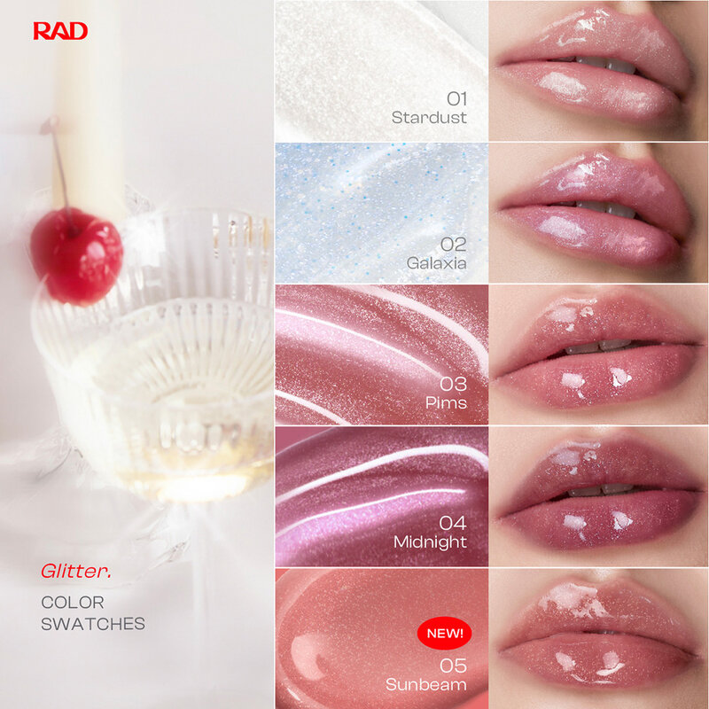 Rad Boldify Lip Glass 4g #01 Stardust Glitter