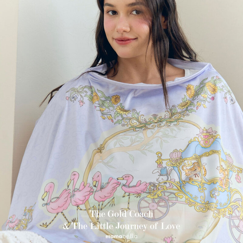 Mamabella The Gold Coach & The Little Journey of Love Breastfeeding Cover 1pc