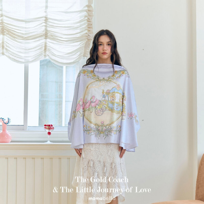 Mamabella The Gold Coach & The Little Journey of Love Breastfeeding Cover 1pc