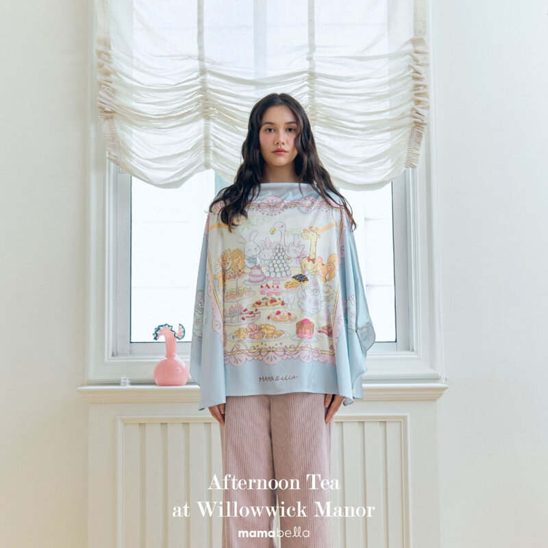 Mamabella Afternoon Tea At Willowwick Manor Breastfeeding Cover 1pc