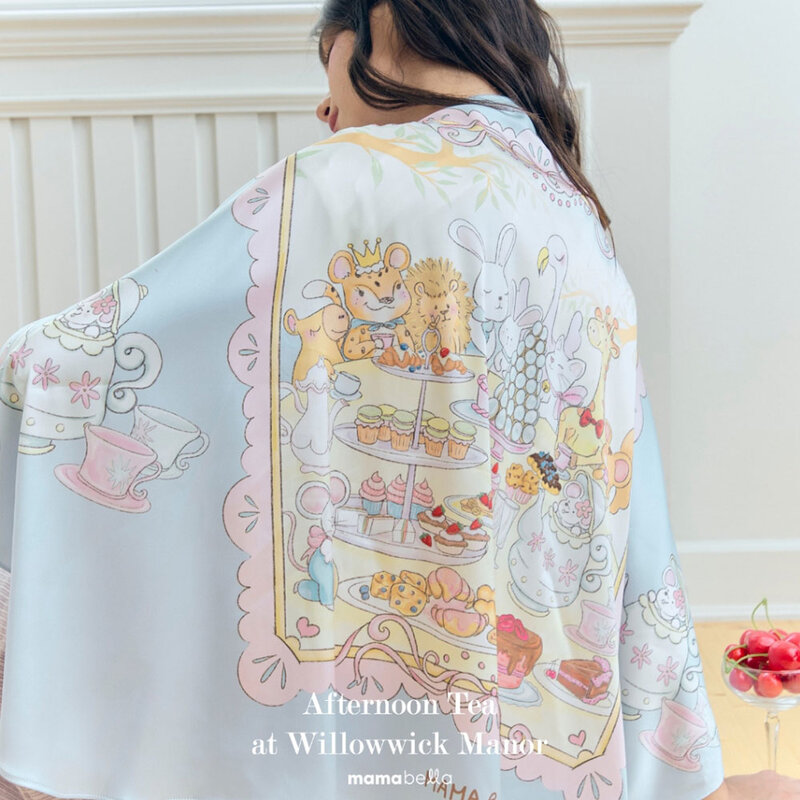 Mamabella Afternoon Tea At Willowwick Manor Breastfeeding Cover 1pc