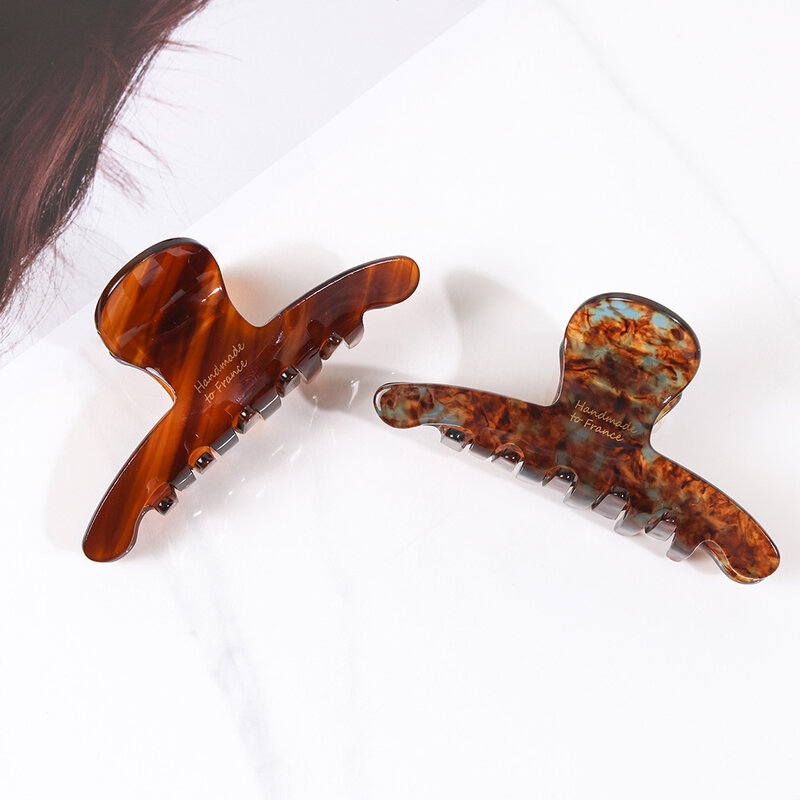 KVY Hair Clip Classical #Blue-Brown