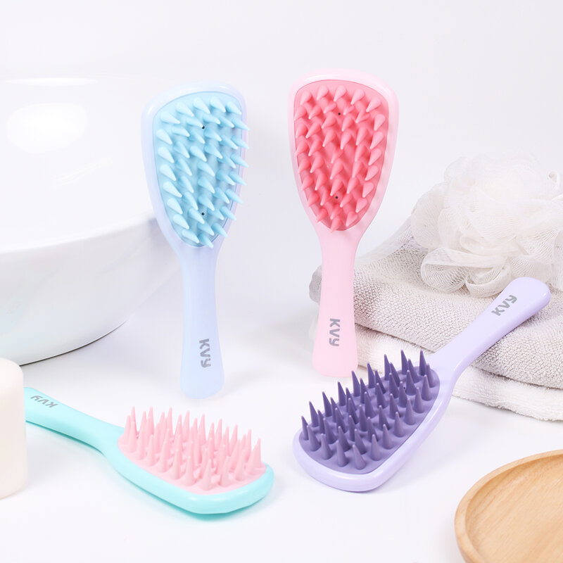 KVY Handled Hair Shampoo Brush #Purple