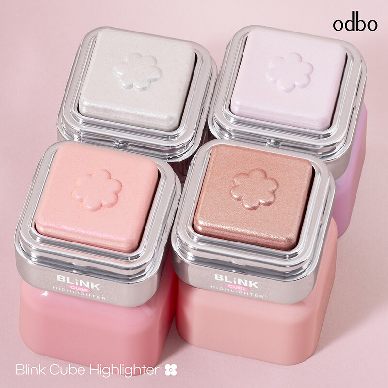 ODBO Blink Cube Highlighter 2.2g #1334-01 Blink Pink