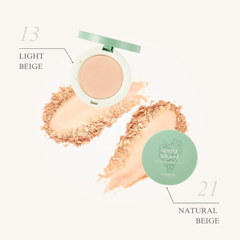 Skinfood White Grape Fresh Up Light Pact 12g #13 Light Beige